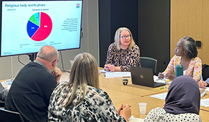 Michelle White presents to the meeting