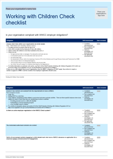 Employer obligations checklist
