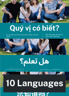 preview of child safe reporting poster in 10 languages