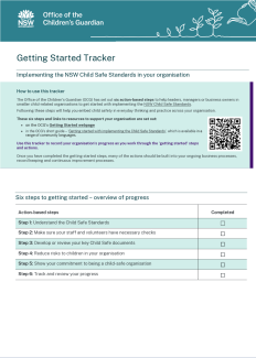 Getting Started tracker preview image