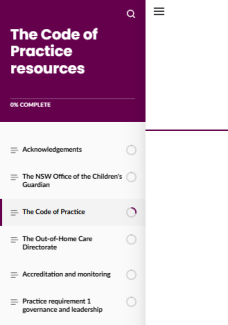 Code of Practice resource preview