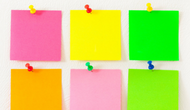 Colourful post-it notes